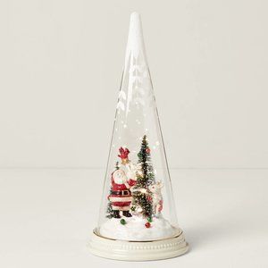 Lenox Merry & Magic Light-Up Santa & Friends Glass Cone